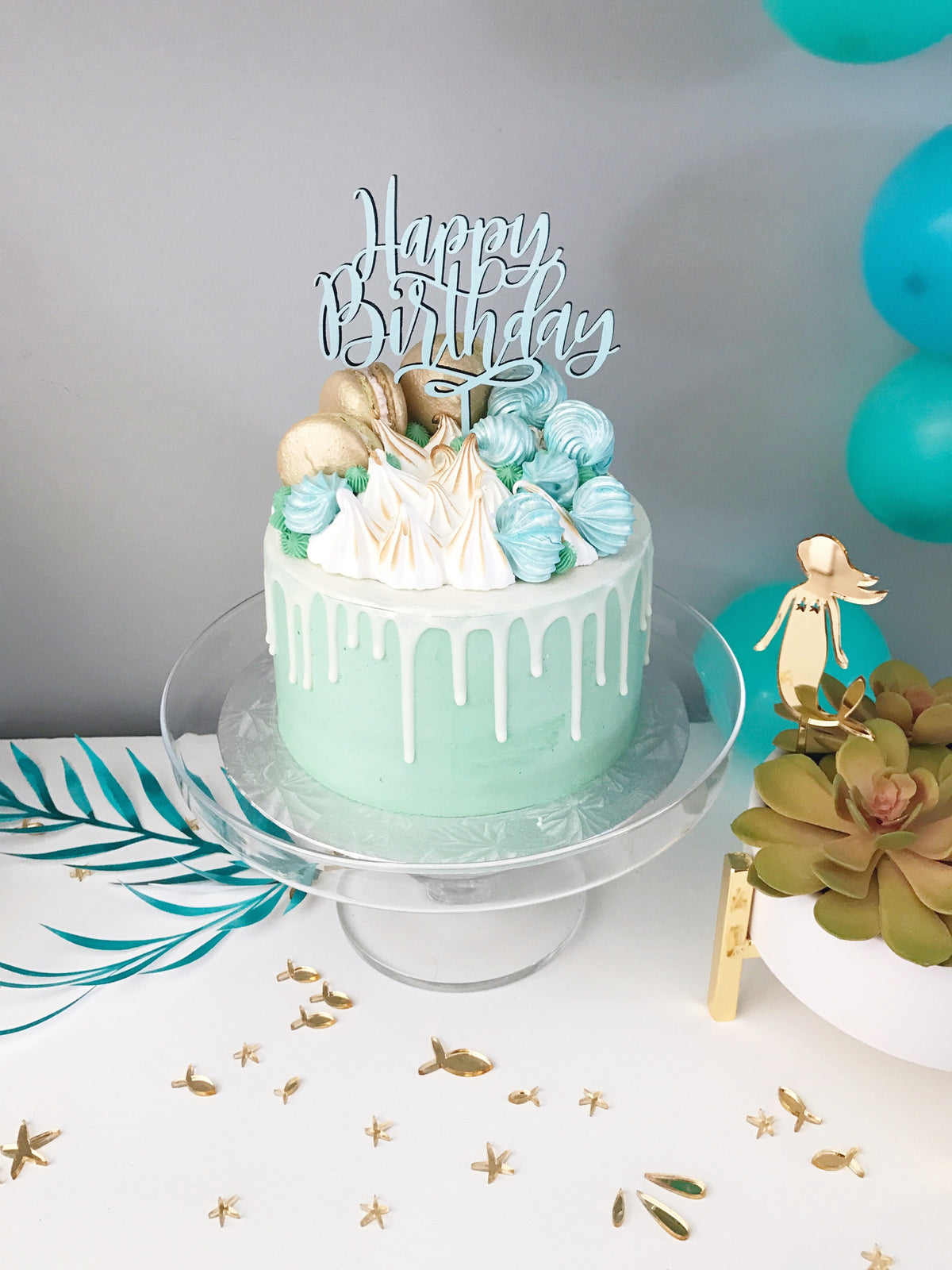 Happy Birthday Cake Topper Justine Ma 