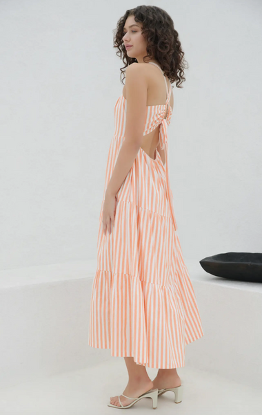 Sunset Stripe Maxi Dress