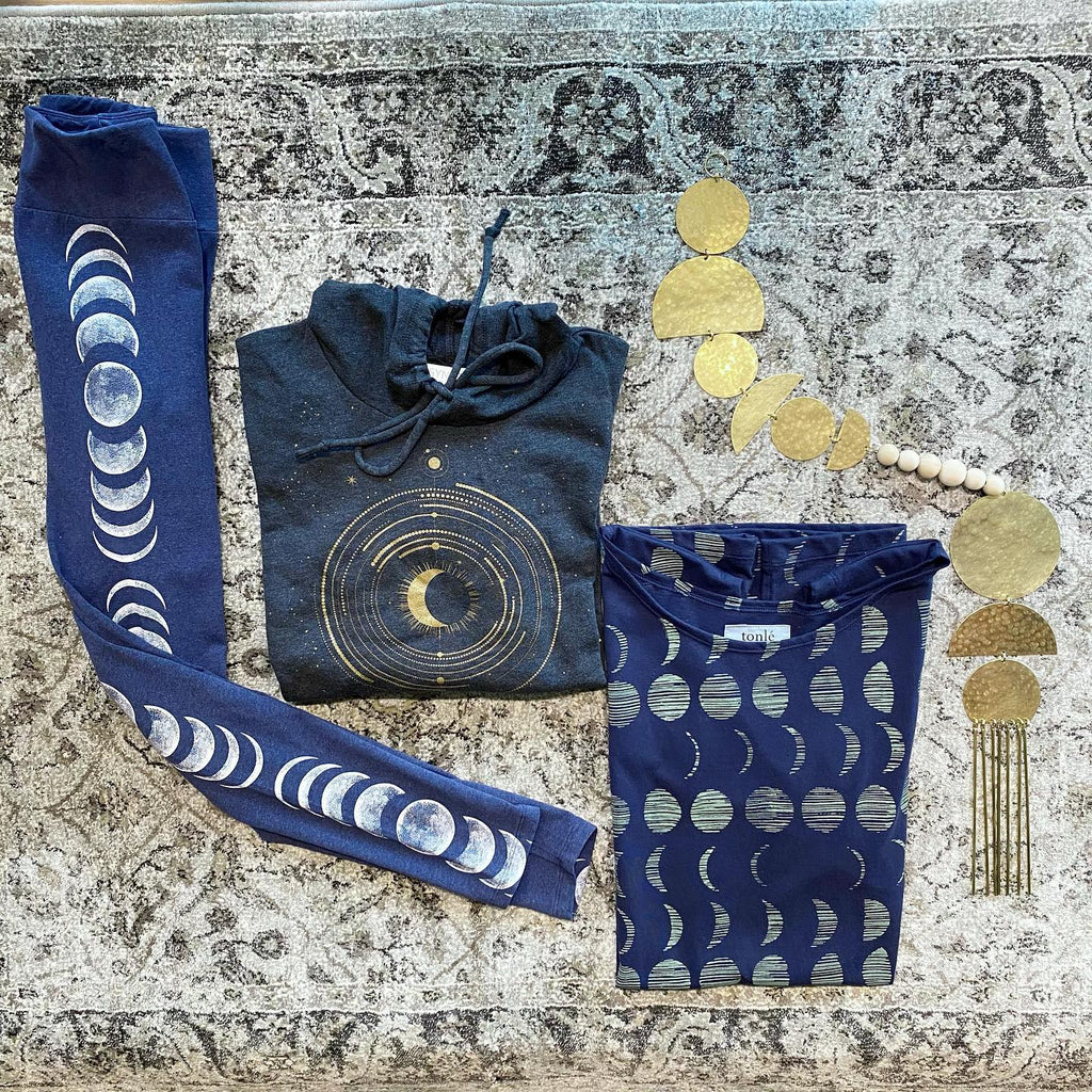 tonlé's zero waste Keang top featured with other astrologically themed products at The Golden Crane