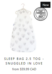 Snuggled In Love - 2.5 TOG Sleep Bag