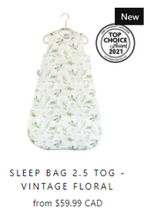 Vintage Floral - 2.5 TOG Sleep Bag