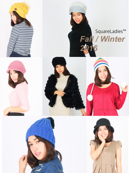 Knit Hat หมวกไหมพรมกันหนาว จากแบรนด์ Squareladies