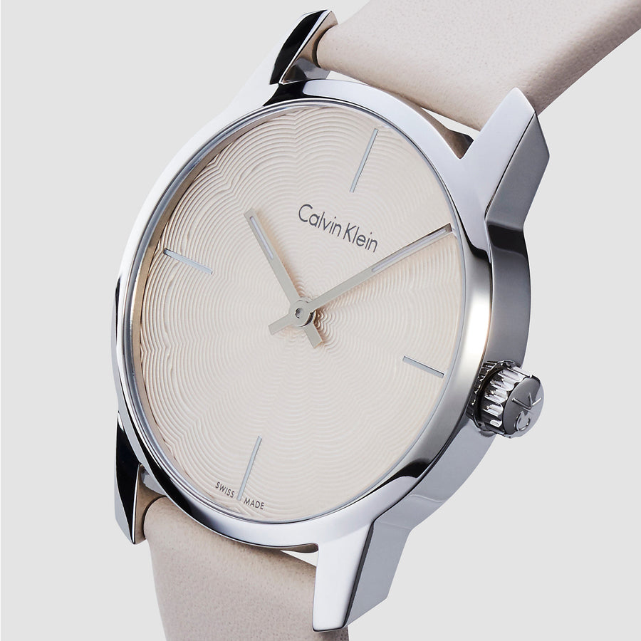 calvin klein leather watches