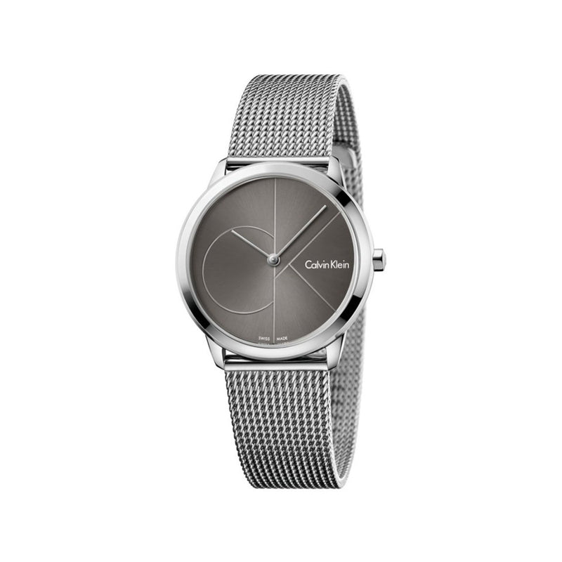 ck Calvin Klein Ladies K3M22123 Minimal Silver Steel Mesh Watch