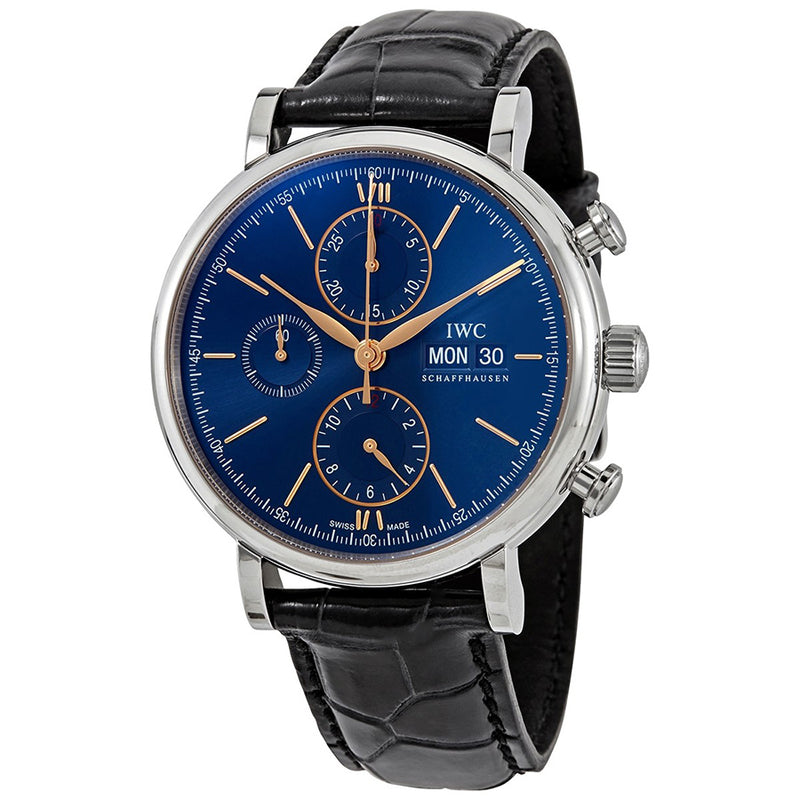 IW391036-IWC Men's IW391036 Portofino Chrono Blue Dial Watch