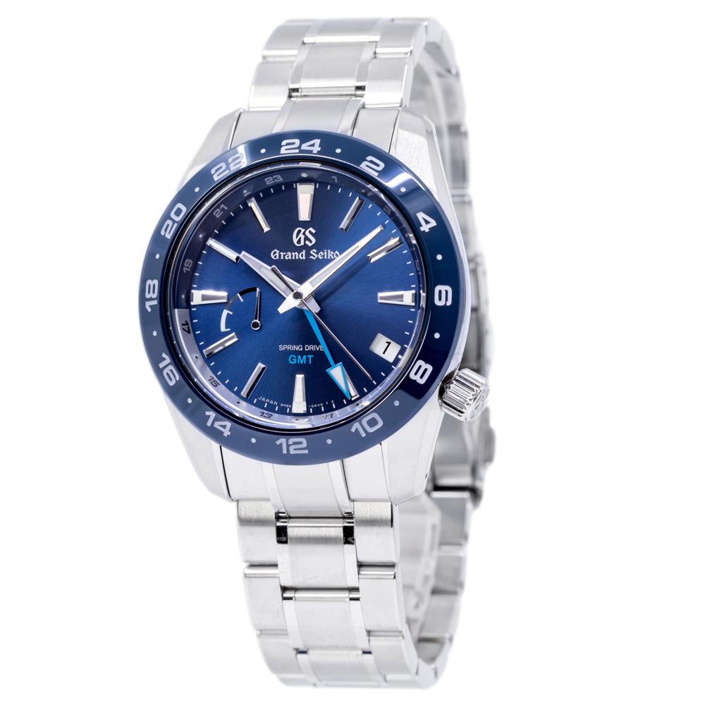 Grand Seiko Men's SBGE255G Sport GMT Blue Dial Watch