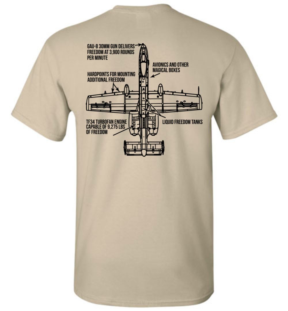 Awesome A-10 Warthog Freedom Shirt! - Aircraft Mechanic Shirts.com