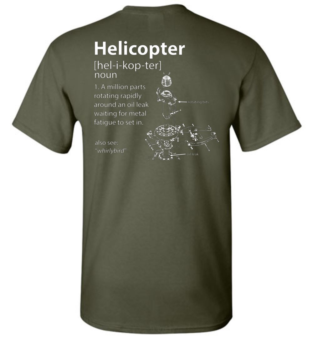Helicopter Definition Shirt – Mechanic Shirts.com
