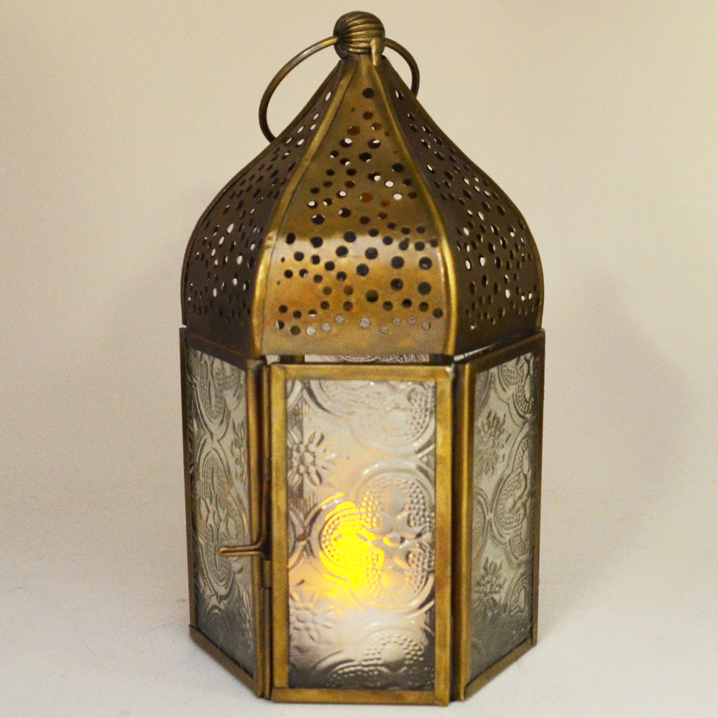 Moroccan Style Brass Lanterns Set of Two - Prezents.com