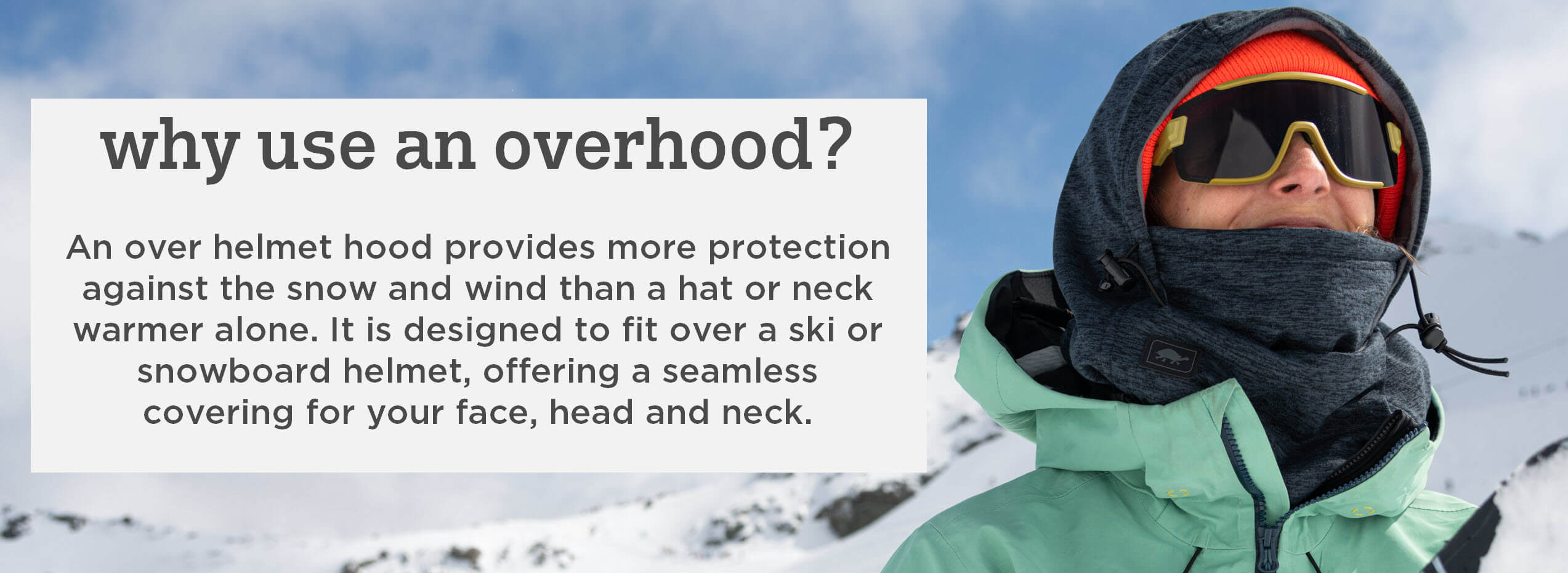 Ski & Snowboard Over Helmet Hoods – Turtle Fur®
