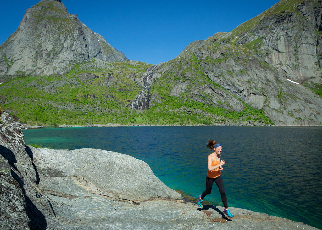 Running in Lofoton, Norway