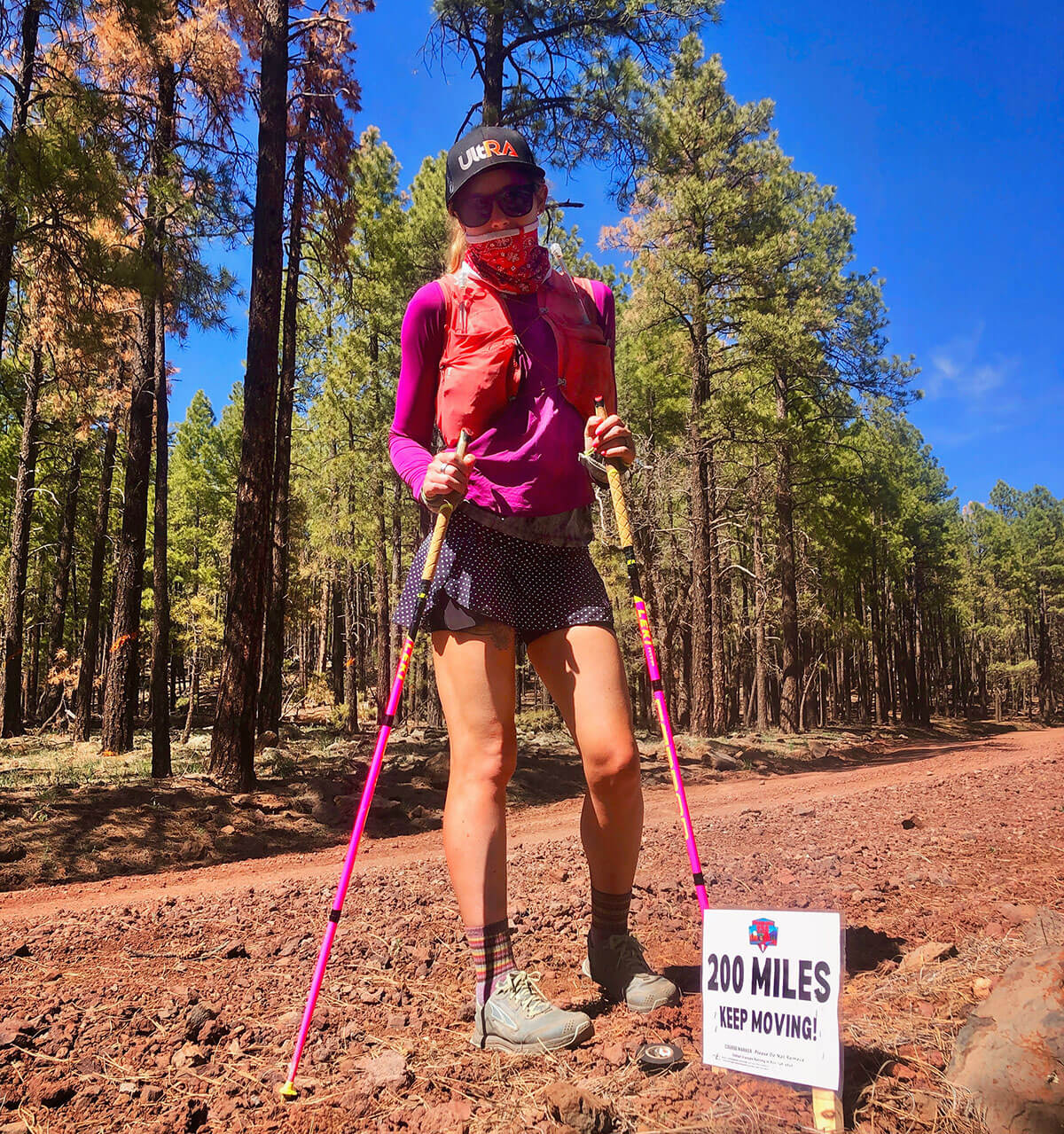 Shelby mid run at 250 mile mark