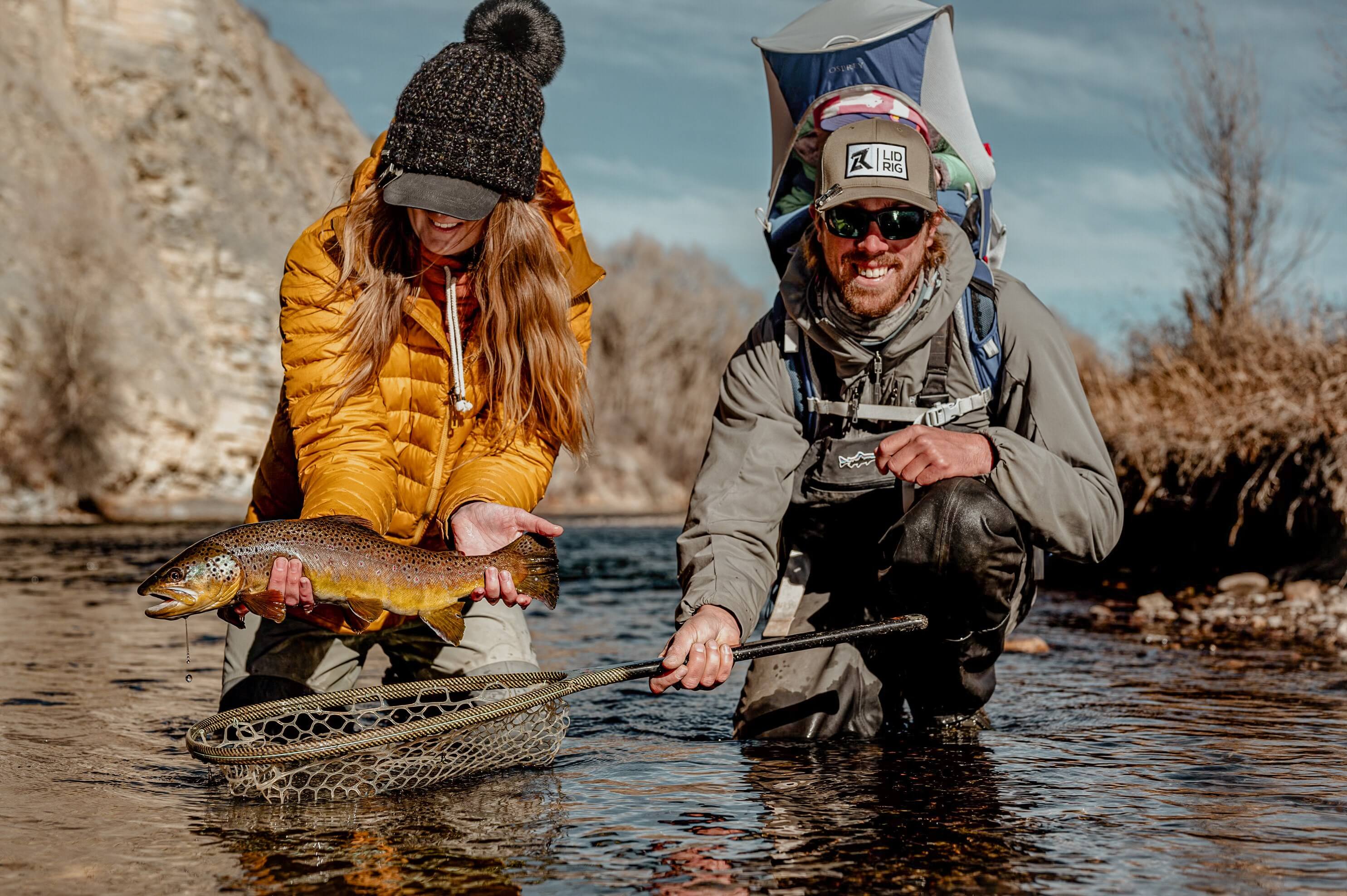 family fly fishing