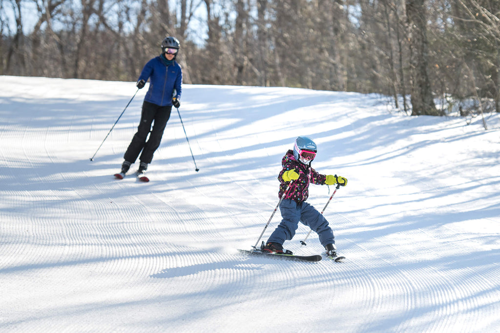 kids skiing, kids without fear