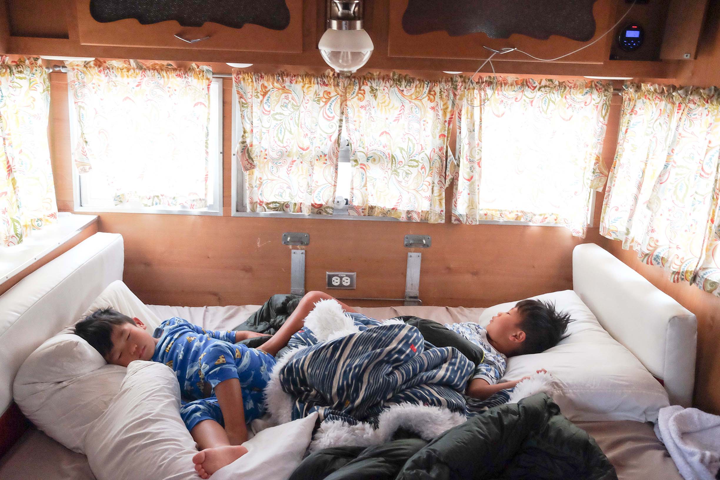 Glamping Kids Sleeping