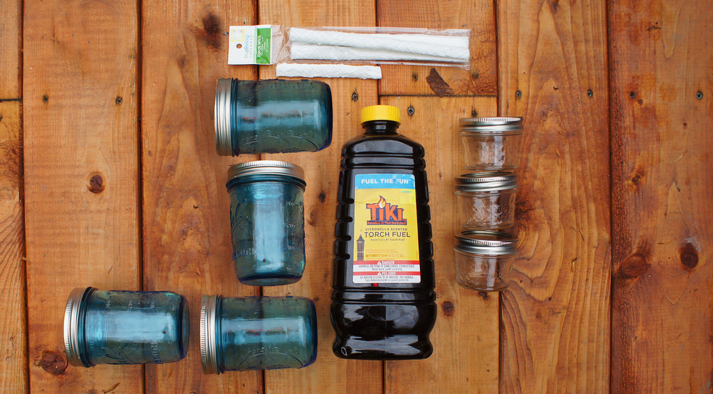 Turtle Fur DIY Mason Jar Tiki Torches for Camping and Summer Nights!