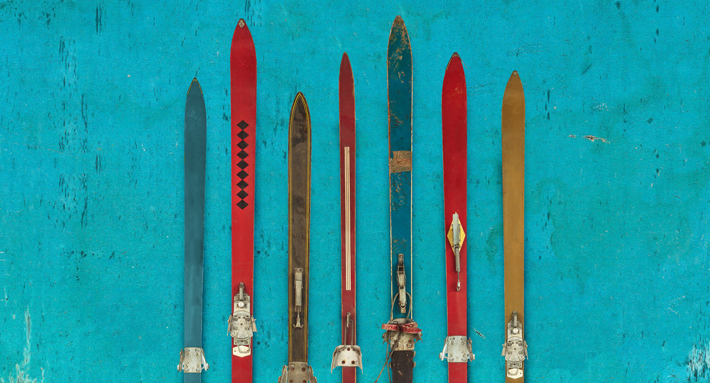 old skis, ski safety