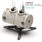 MM PEC H-Cell 2x15 mL- Magnetic Mount Photo-Electrochemical H-Cell