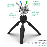 PTFE PECF H-Cell 2x1.5 mL - PTFE Photo-Electrochemical Flow H-Cell