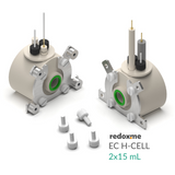 EC H-Cell 2x15 mL- Screw Mount Electrochemical H-Cell