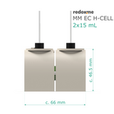 MM EC H-Cell 2x15 mL- Magnetic Mount Electrochemical H-Cell