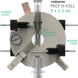 PECF H-Cell 2x1.5 mL - Photo-Electrochemical Flow H-Cell