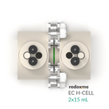 EC H-Cell 2x15 mL- Screw Mount Electrochemical H-Cell