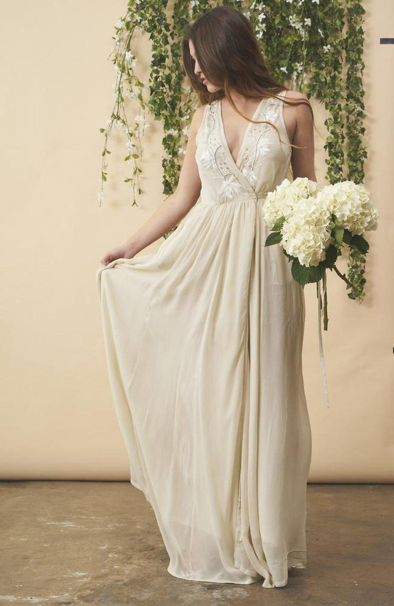 cream dress for wedding
