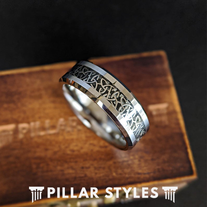 mens irish celtic wedding rings