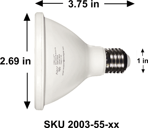 par30 bulb dimensions