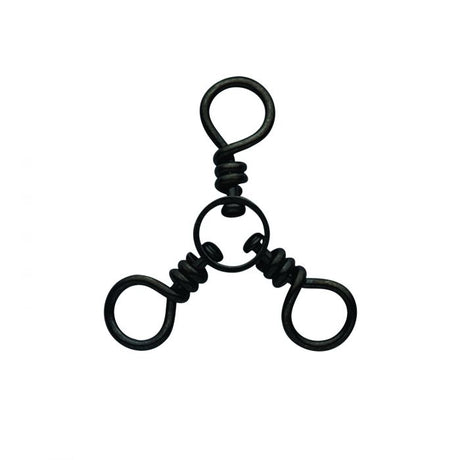 Eagle Claw Barrel Swivels Black 12-Pack