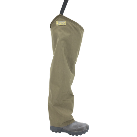 Frogg Toggs Bull Frogg 3-Ply Canvas Felt Hip Wader Khaki Size 11