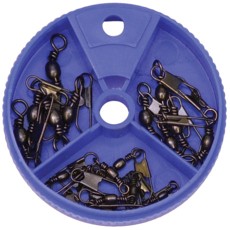 EAGLE CLAW BARREL SWIVEL W/SAFETY SNAP