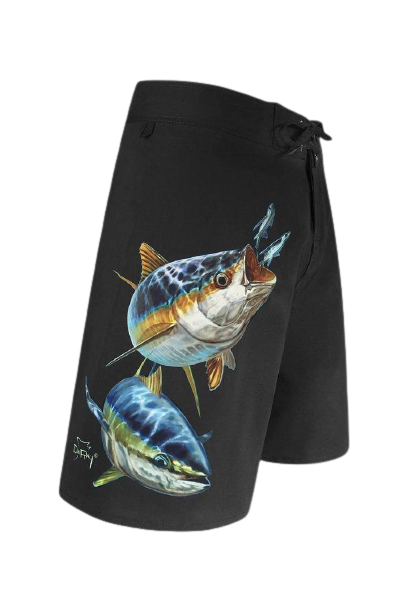 Tormenter Patriot 5 Pocket Fishing Board Shorts Size 32 Blue Camo Pliers  Pocket