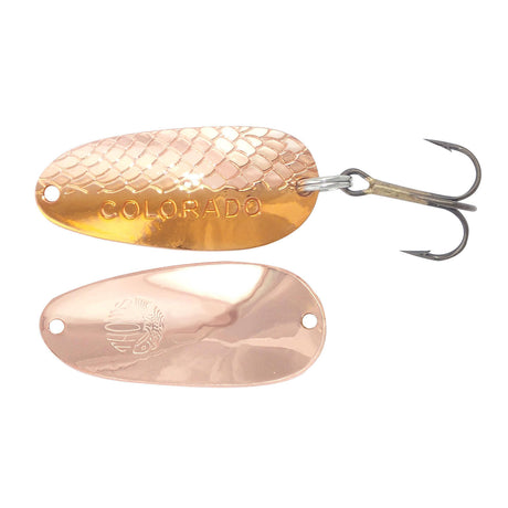 Bundle: Thomas Buoyant Wobbler Casting/Trolling Spoons - One Each of  Nickel, Chartreuse, Gold/Red and Rainbow Trout. Each Minnow is 1.5 and 1/6  oz. Also Includes Anglints Fishing ID Holder., Spoons 