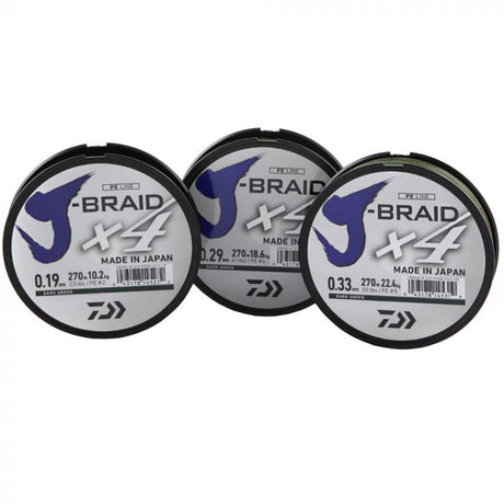 J-Braid Braided Line - 65 lbs Tested, 550 Yards/500m Filler Spool, Multi Color - Daiwa