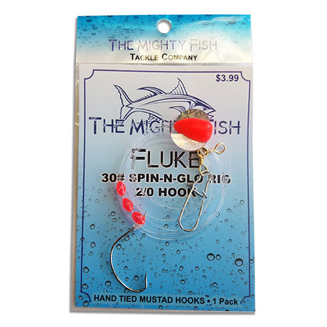 THE MIGHTY FISH TACKLE COMPANY FLOUNDER RIG WITH YELLOW GRUB