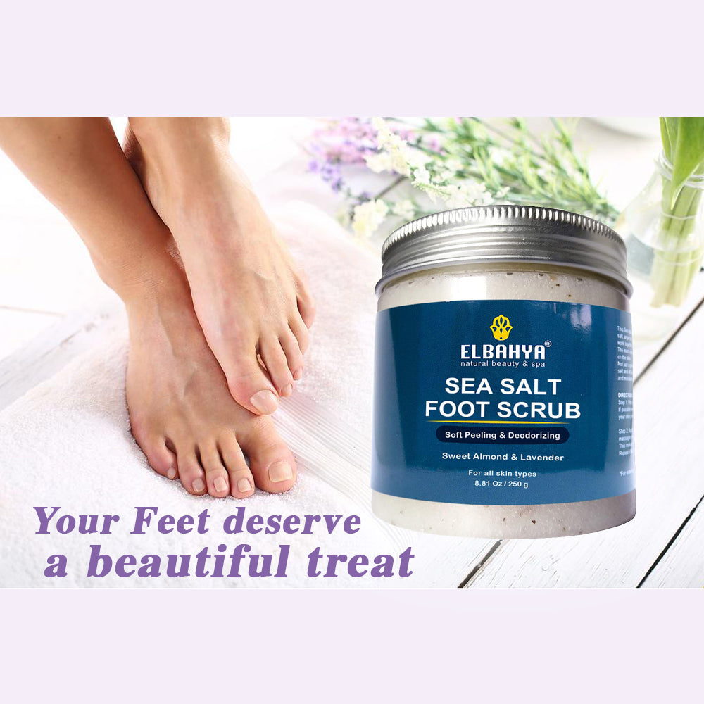 natural foot scrub for cracked heels
