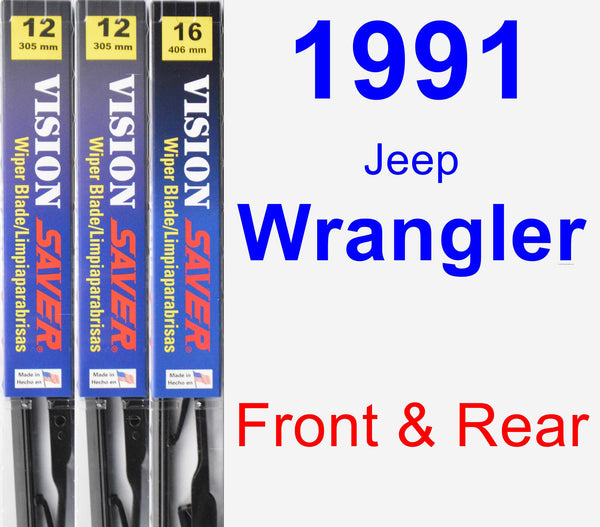 1991 Jeep Wrangler Wiper Blade by Saver (Vision Saver) – 