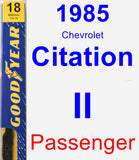 Passenger Wiper Blade for 1985 Chevrolet Citation II - Premium
