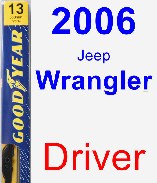 2006 Jeep Wrangler Wiper Blade by Goodyear (Premium) – 