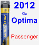 Passenger Wiper Blade for 2012 Kia Optima - Assurance