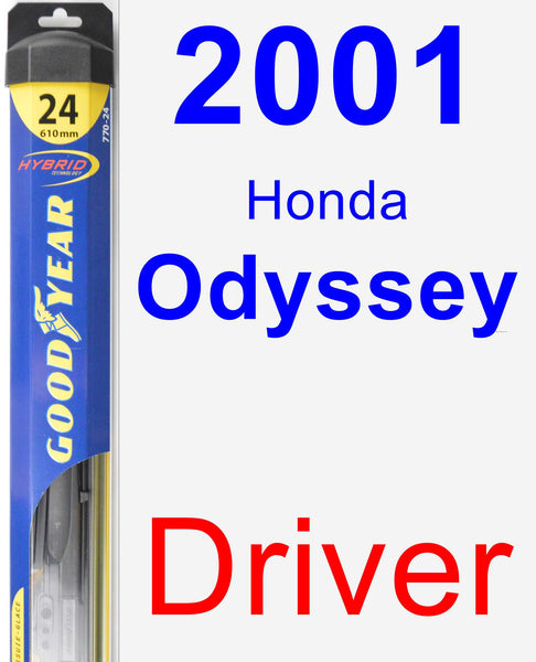 2019 honda odyssey wiper blade size