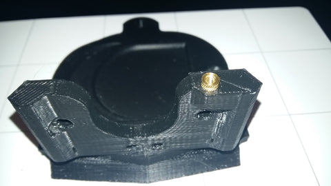 Lulzbot Taz 5 upgrade hotend brass insert extruder mount