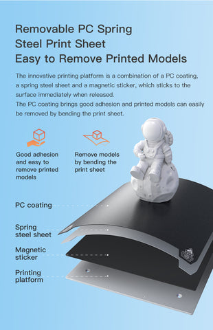 New Print Bed Enables Easy Print Removal