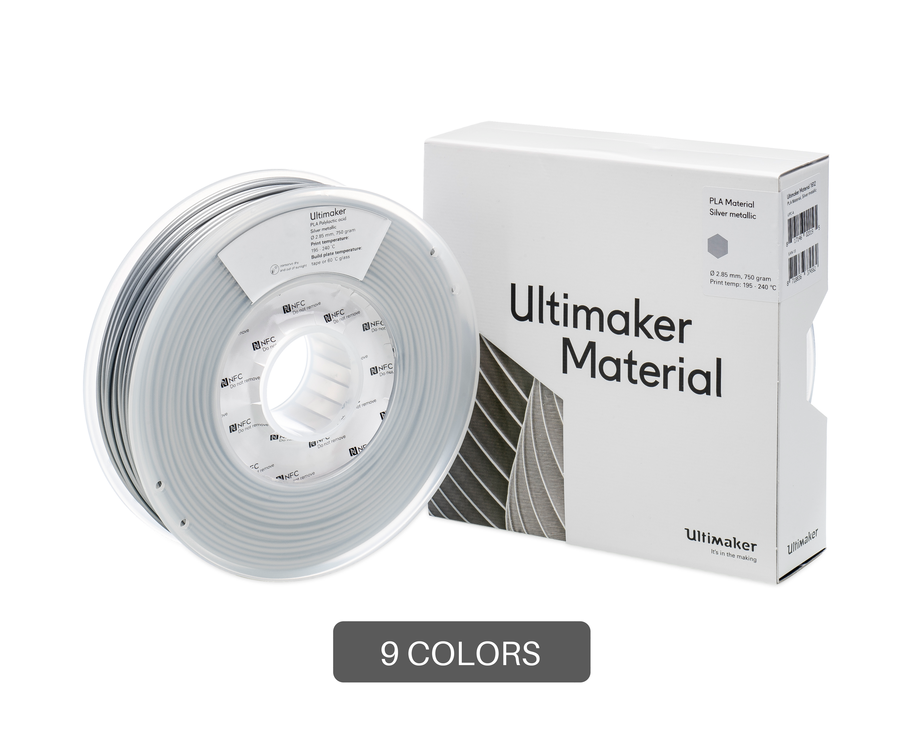 UltiMaker Transparent PLA Filament - 2.85mm (0.75kg)