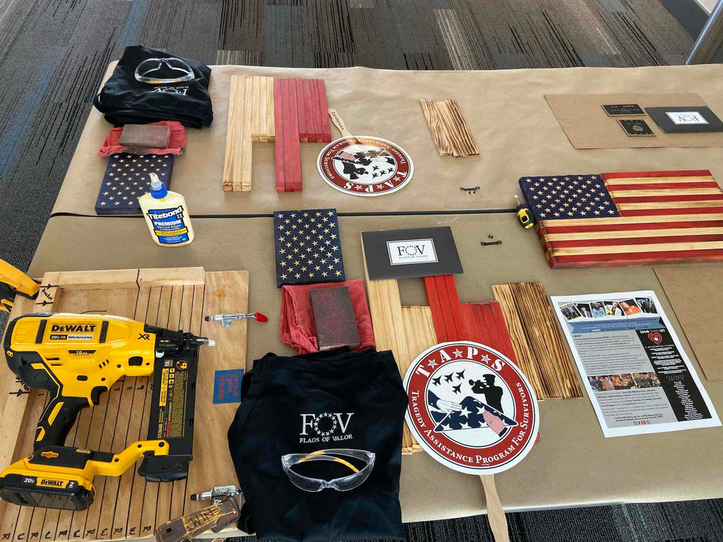 TAPS Flag Build Nashville TN - Flags of Valor