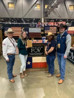 Flags of Valor and Camp Hope team at Houston Livestock and Rodeo Show