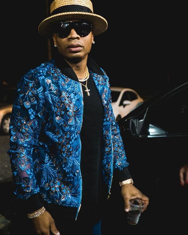 Plies wearing Giovanni Testi