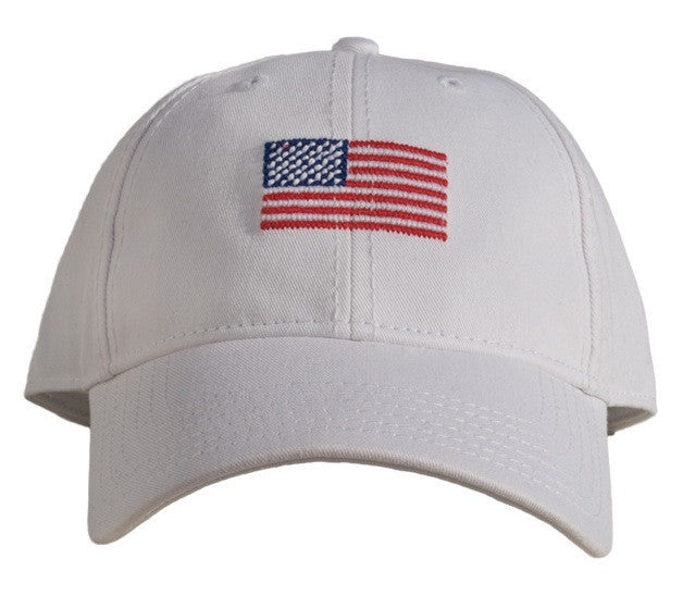American Flag Hat in White by Harding Lane | Nantucket General Store